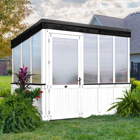 9x6 Willow Greenhouse – White