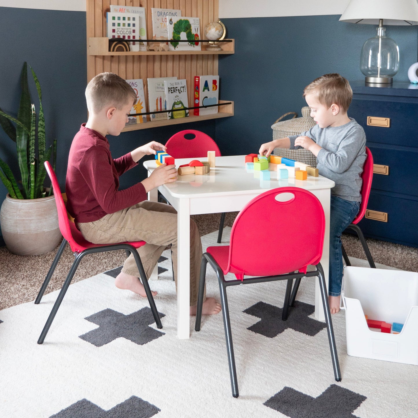 Kids Stacking Chairs – 4 Pack