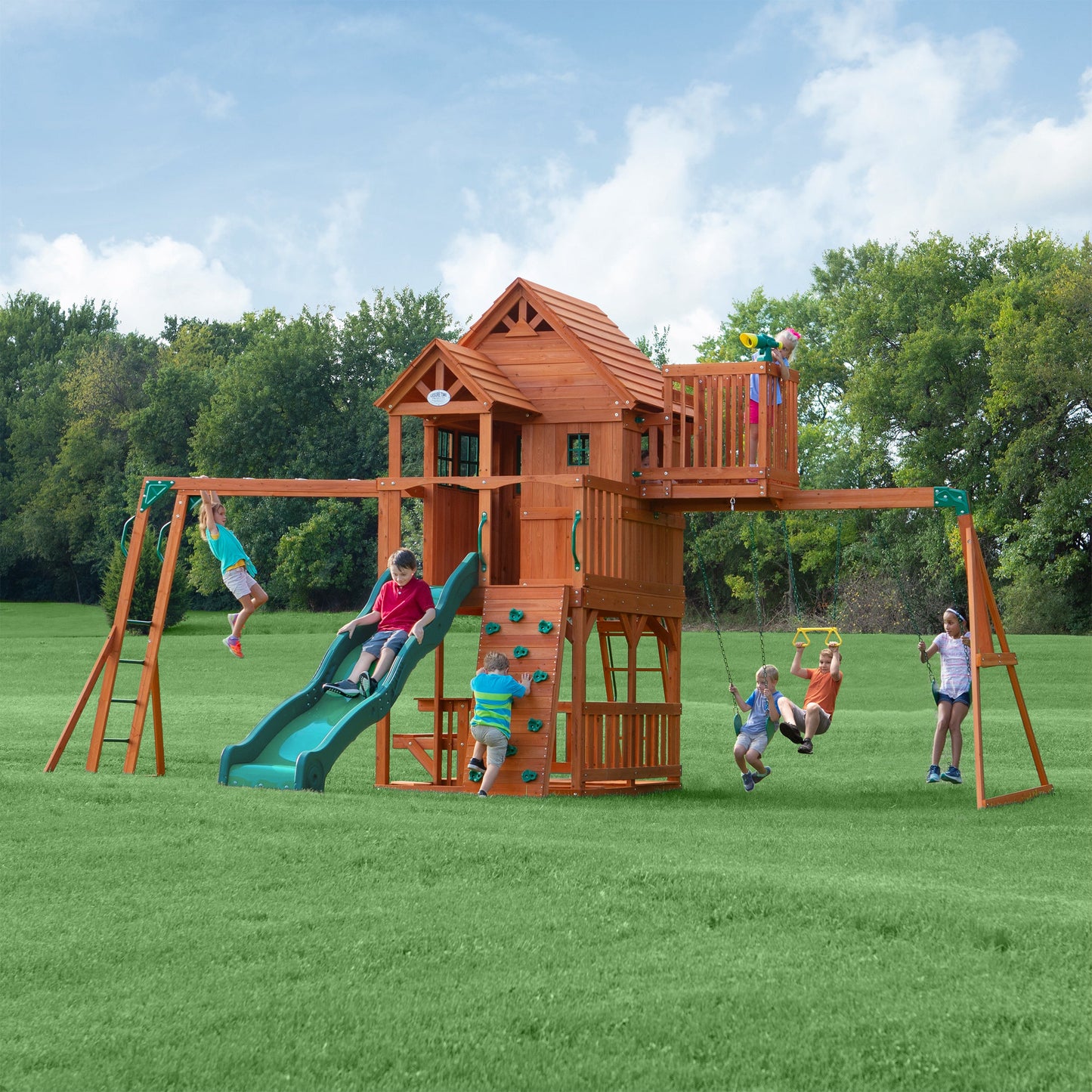 Skyfort II Wooden Swing Set
