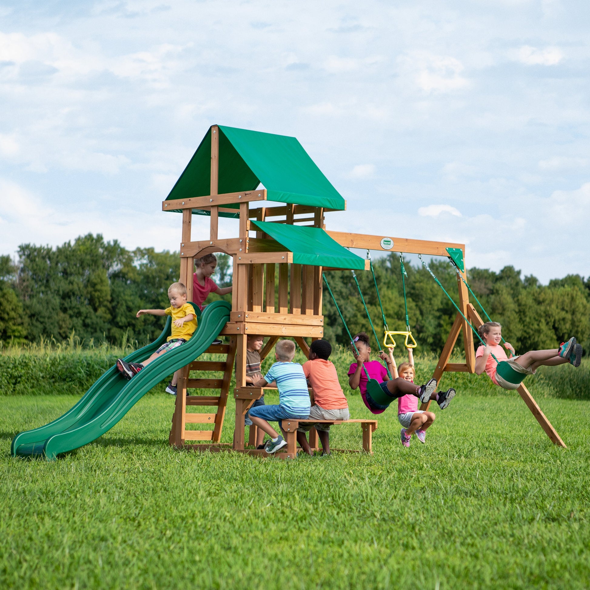 Belmont Wooden Swing Set