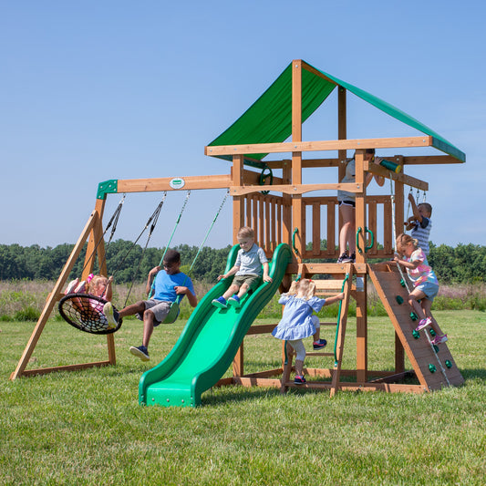 Grayson Peak Wooden Swing Set