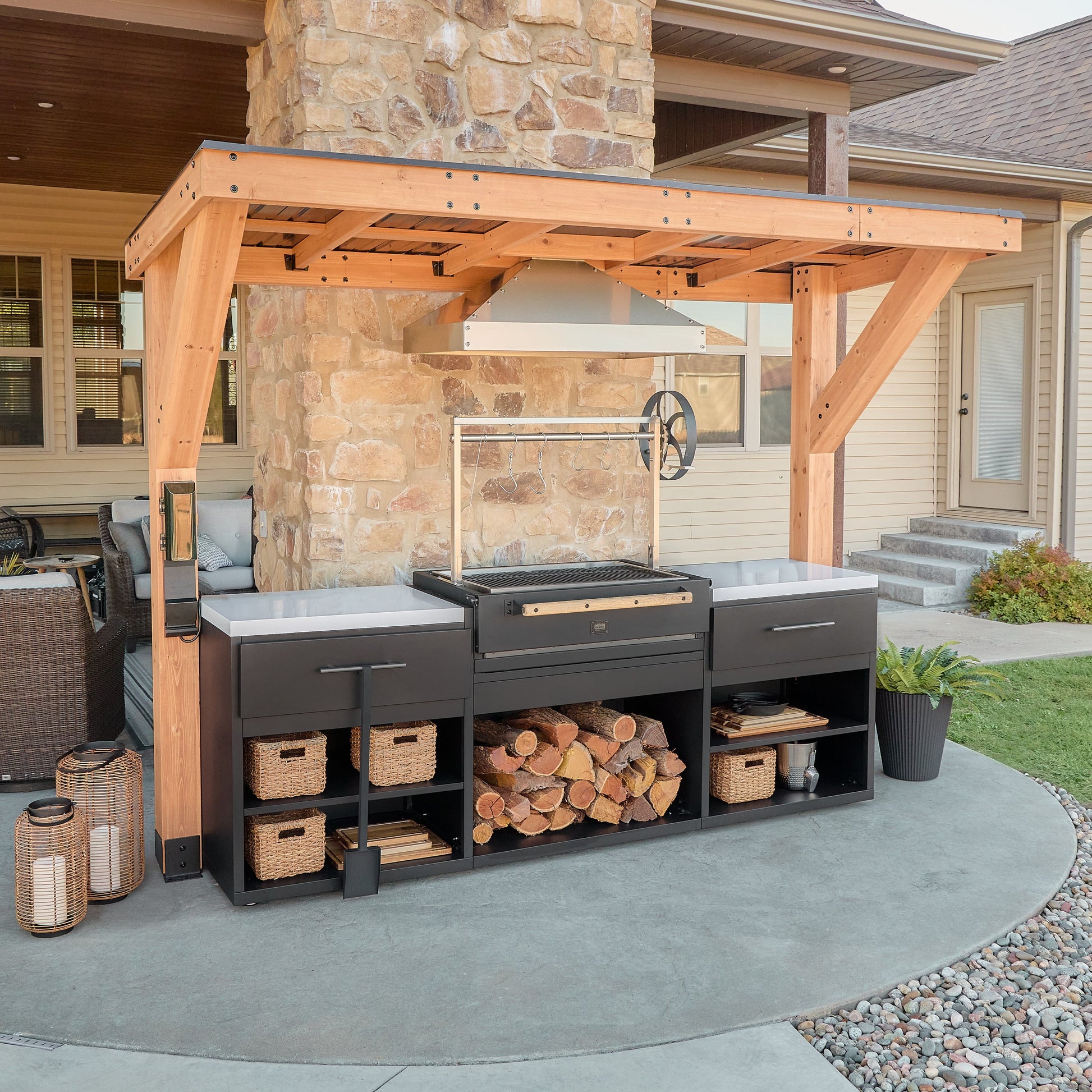 Timber Rock Argentine Grill Cook Station
