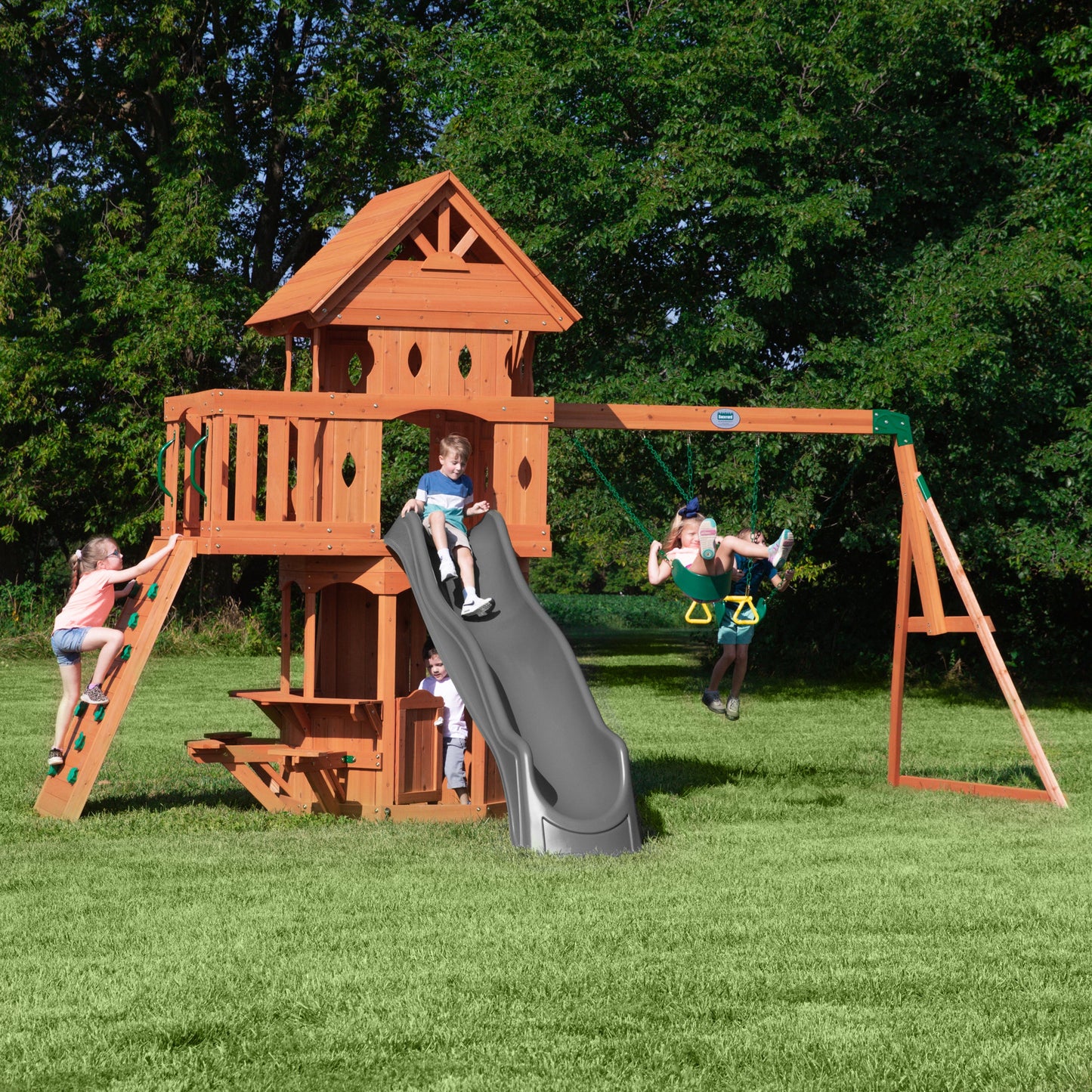 Woodland Wooden Swing Set